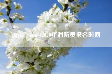 钟祥2020年消防员报名时间
