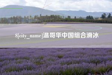 钟祥温哥华中国组合滑冰