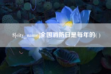 钟祥全国消防日是每年的( )