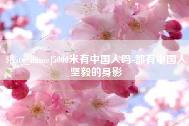 钟祥5000米有中国人吗-都有中国人坚毅的身影