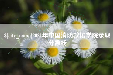 钟祥2021年中国消防救援学院录取分数线
