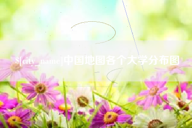 钟祥中国地图各个大学分布图