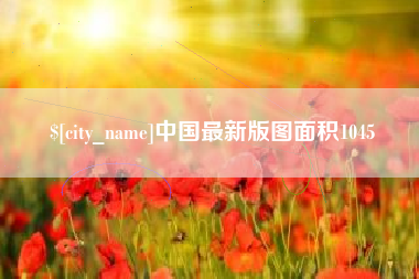 钟祥中国最新版图面积1045