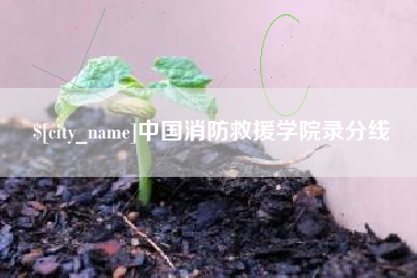 钟祥中国消防救援学院录分线