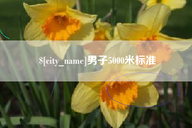 钟祥男子5000米标准