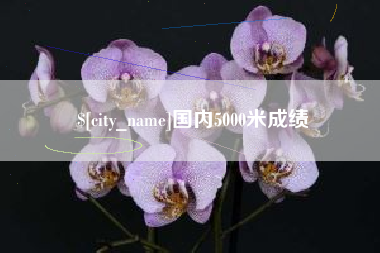 钟祥国内5000米成绩