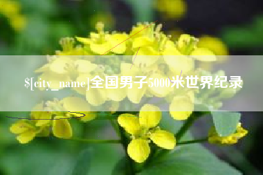 钟祥全国男子5000米世界纪录