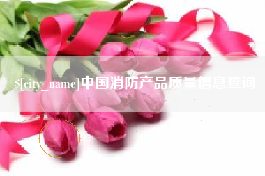 钟祥中国消防产品质量信息查询