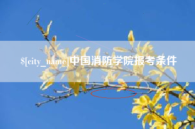 钟祥中国消防学院报考条件