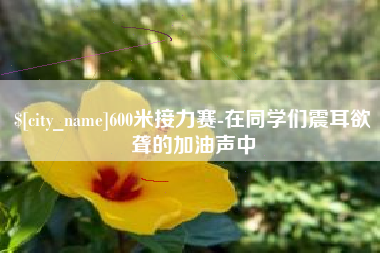 钟祥600米接力赛-在同学们震耳欲聋的加油声中