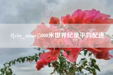 钟祥5000米世界纪录平均配速