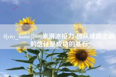钟祥5000米滑冰接力-团队成员之间的信任是成功的基石