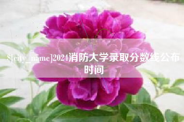 钟祥2024消防大学录取分数线公布时间