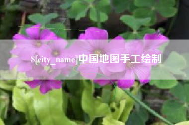 钟祥中国地图手工绘制