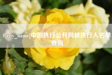 钟祥中国执行公开网被执行人名单查询