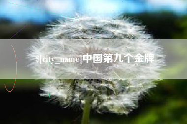 钟祥中国第九个金牌