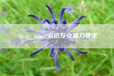 钟祥消防专业视力要求