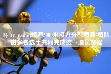 钟祥短道5000米接力分配圈数-每队由多名选手共同完成这一漫长赛程