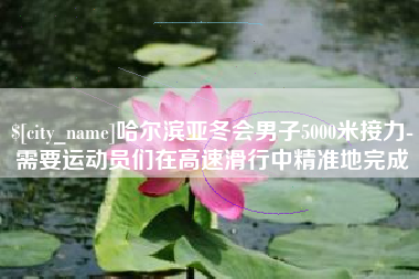 钟祥哈尔滨亚冬会男子5000米接力-需要运动员们在高速滑行中精准地完成