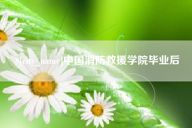 钟祥中国消防救援学院毕业后