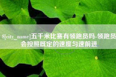 钟祥五千米比赛有领跑员吗-领跑员会按照既定的速度匀速前进