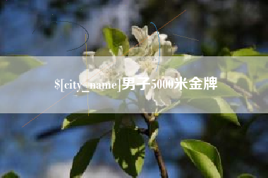 钟祥男子5000米金牌