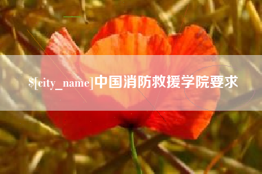 钟祥中国消防救援学院要求