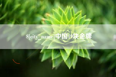 钟祥中国19块金牌