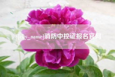 钟祥消防中控证报名官网