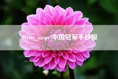 钟祥中国冠军手抄报