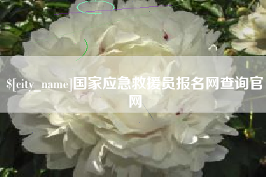 钟祥国家应急救援员报名网查询官网