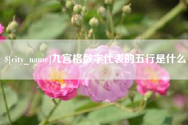 钟祥九宫格数字代表的五行是什么
