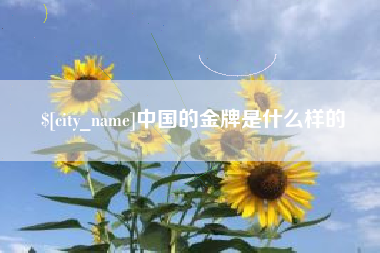钟祥中国的金牌是什么样的
